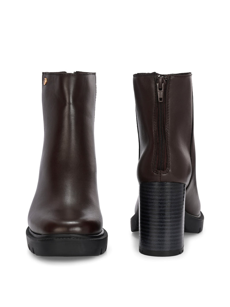 EL PASO Women Faux Leather Casual Chelsea Boots-31