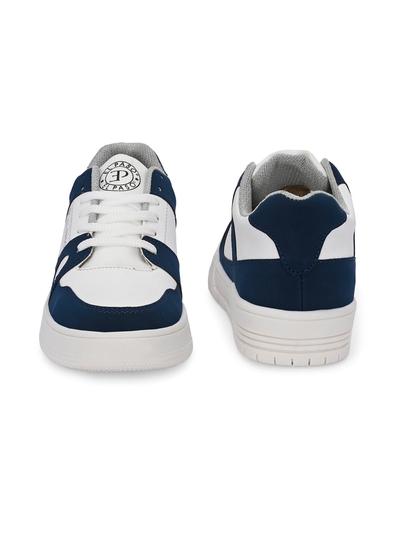 EL PASO Faux Leather Casual Shoes Lace Up Sneakers For Women-17