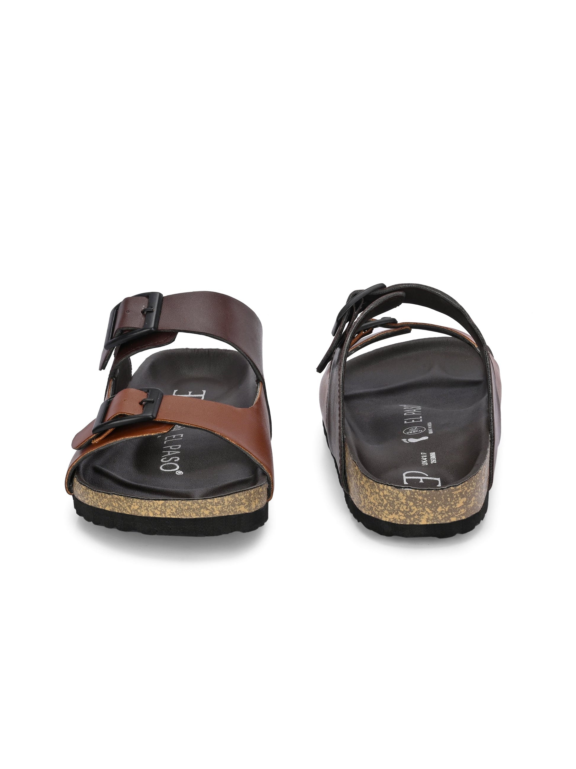 Elegant Sandstone Leather Slip-On Sandal-39
