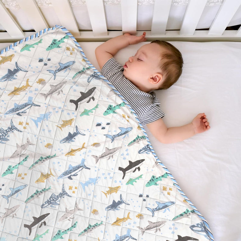 Imprimer Baby Blue Hunter - Printed Baby Blanket-6