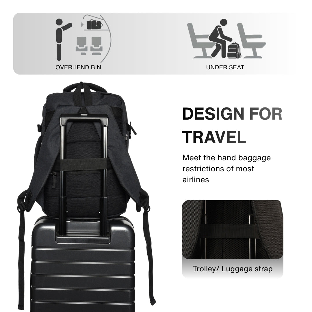 Commuter Black backpack-8