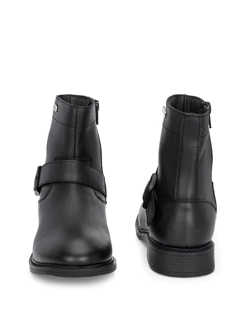 El Paso Women Faux Leather Casual Chelsea Boots-6