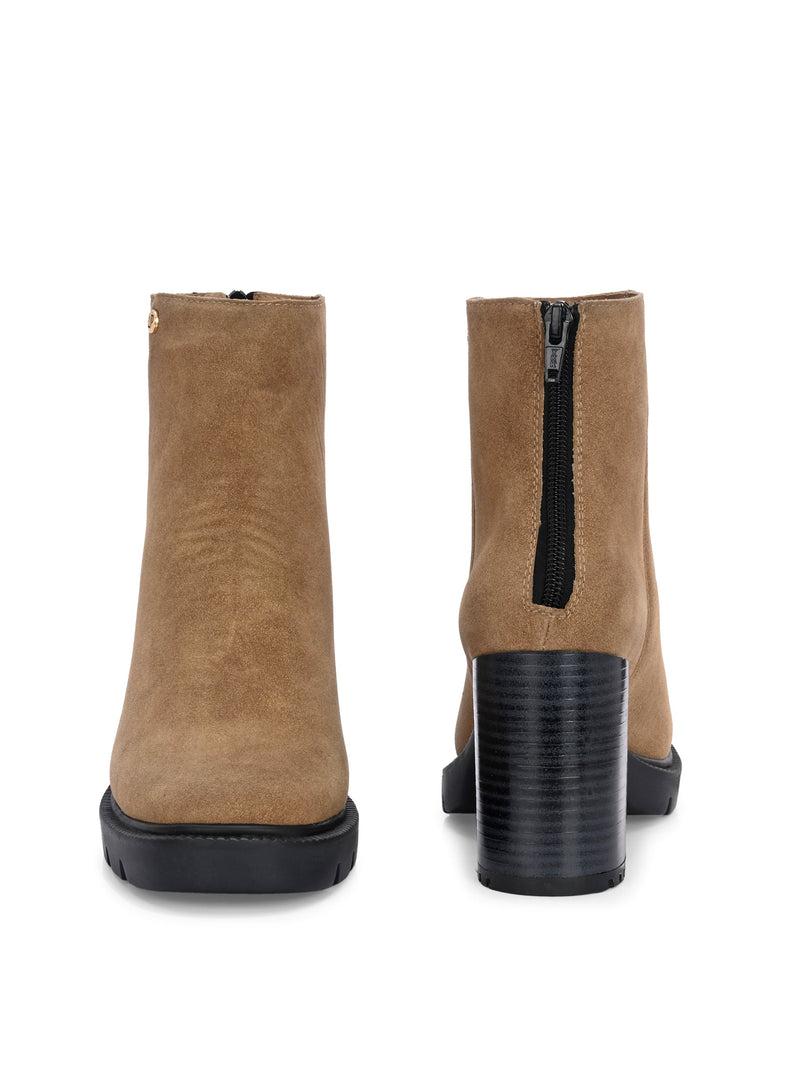 EL PASO Women Faux Leather Casual Chelsea Boots-13