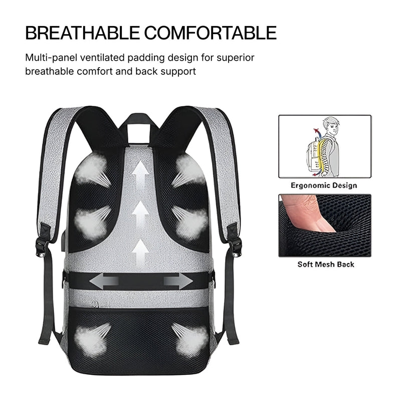 Hustle grey backpack-8