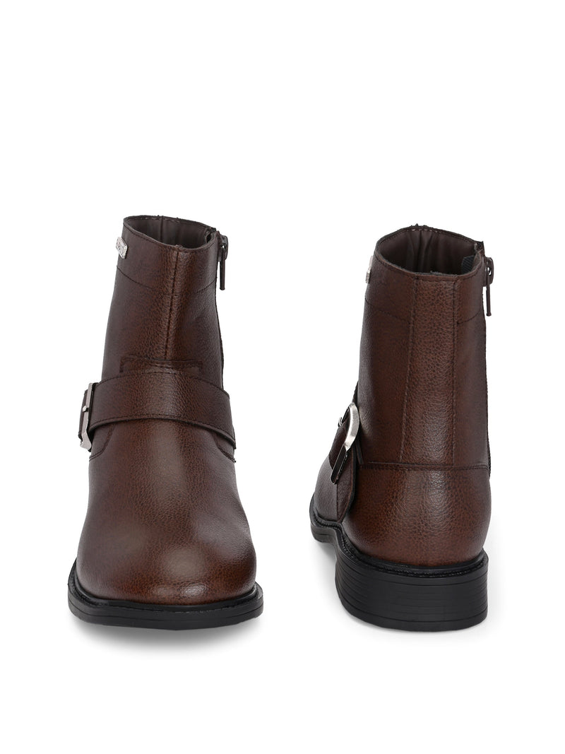 El Paso Women Faux Leather Casual Chelsea Boots-14