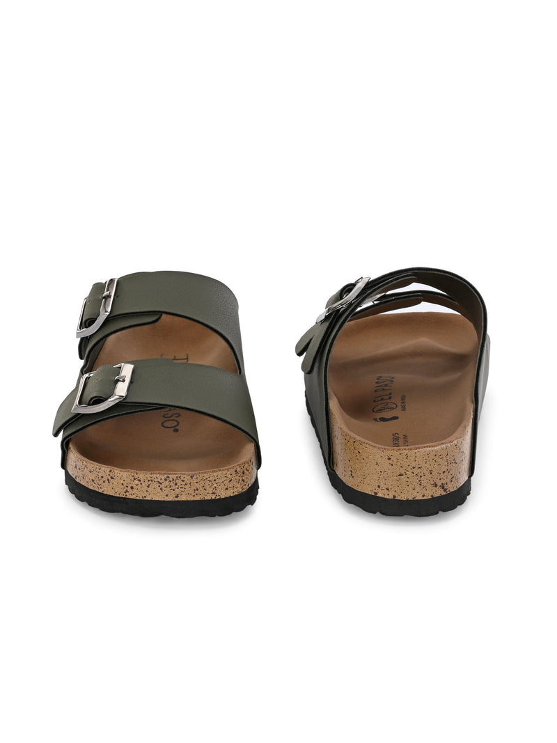 Luxurious Camel Leather Double-Strap Sandal For Women-40