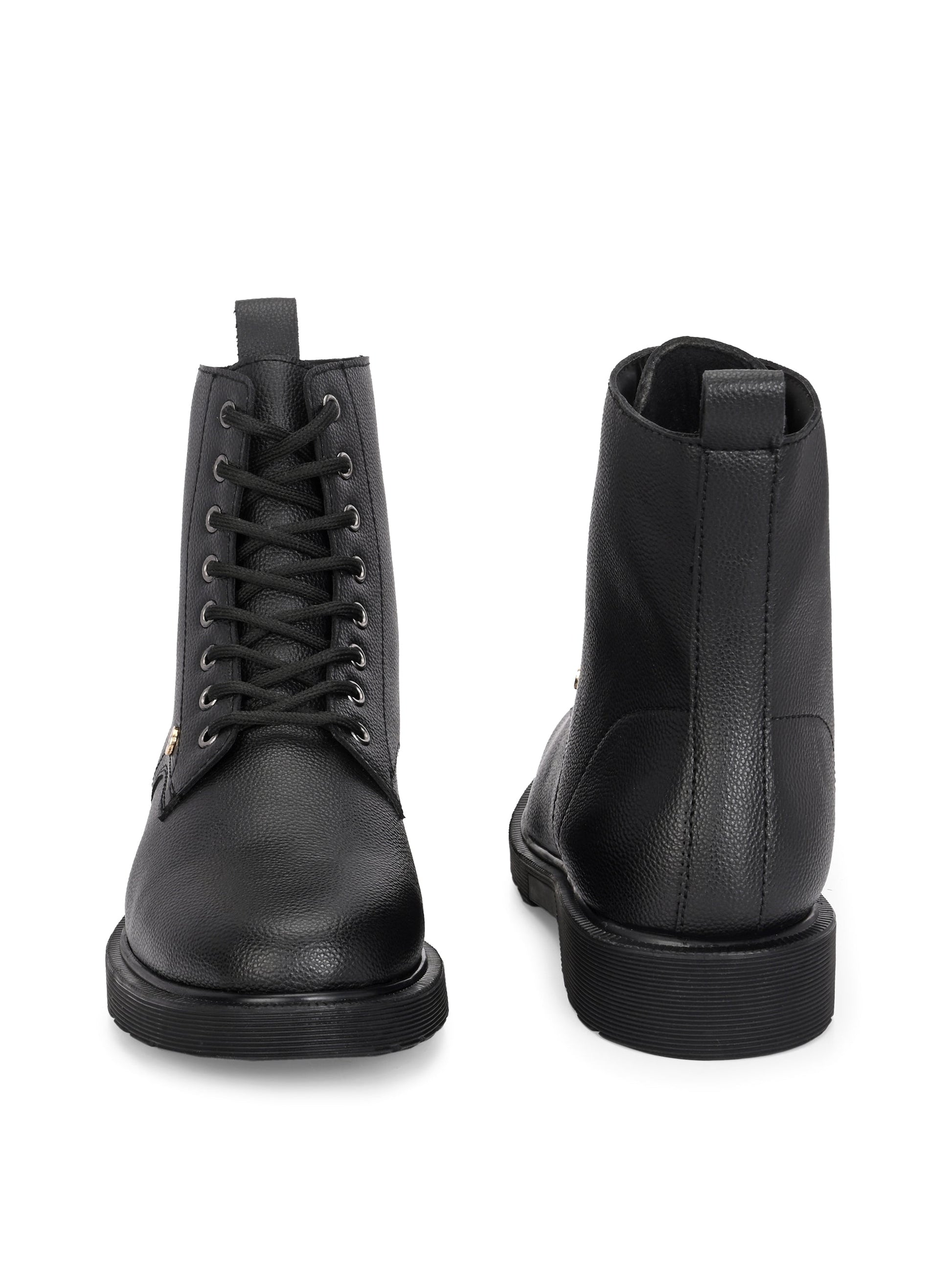 El Paso Women Faux Leather Casual Lace Up Boots-8