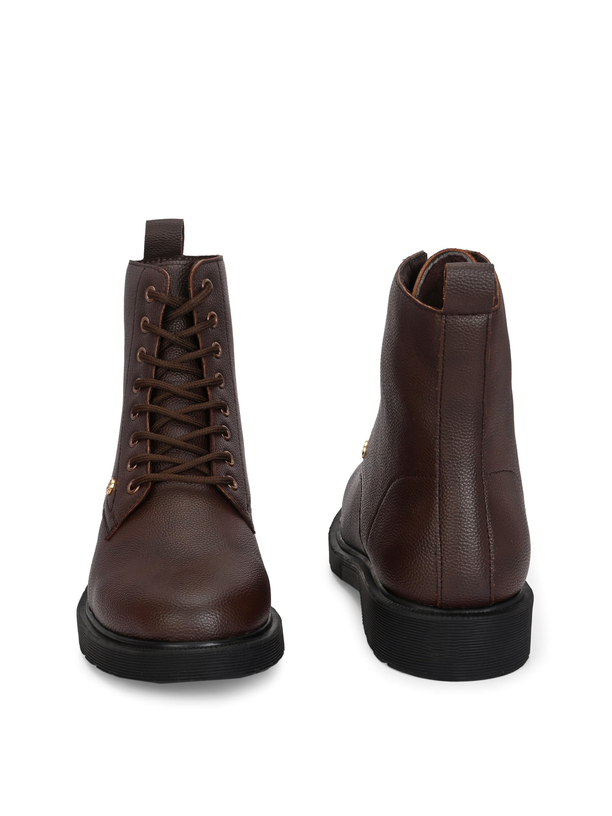 El Paso Women Faux Leather Casual Lace Up Boots-17