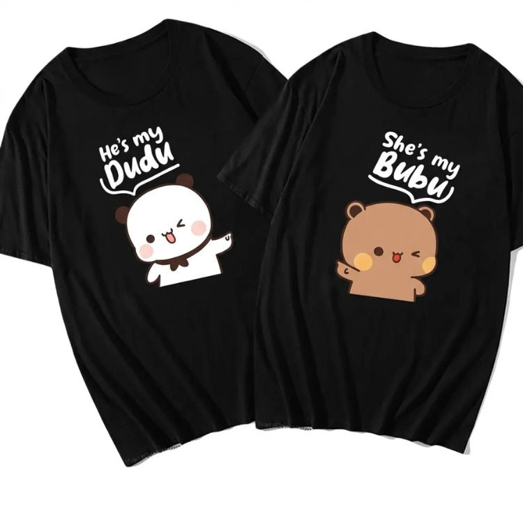 Dudu Bubu Love T-Shirts (Pack of 2) 👑-1