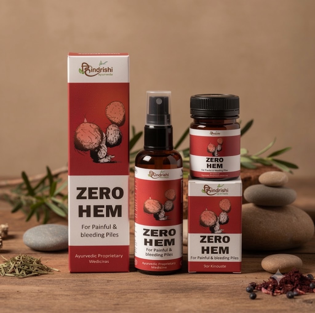 Hindrishi Zero Hem: Piles Care Combo: Fast & Effective Relief from Piles Pain, Swelling, and Itching-1