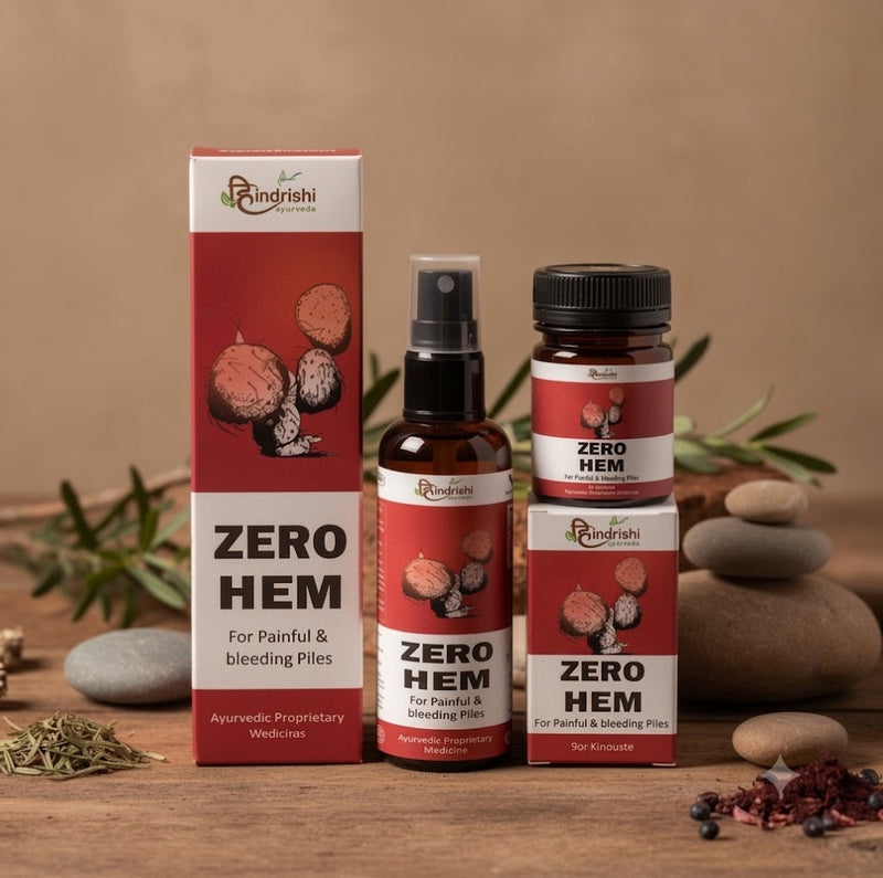 Hindrishi Zero Hem: Piles Care Combo: Fast & Effective Relief from Piles Pain, Swelling, and Itching-1