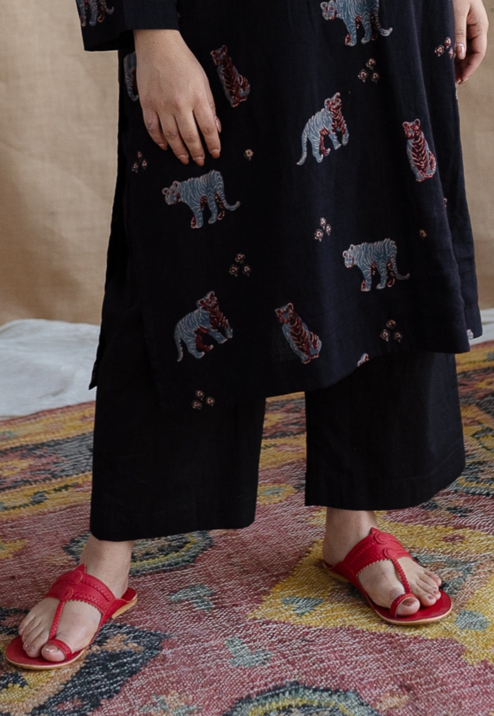 Ayushi Slub Cotton Straight Pant