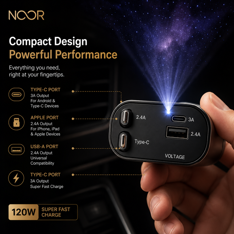 NebulaDrive™ | Fast Car Charger with Starry Light
