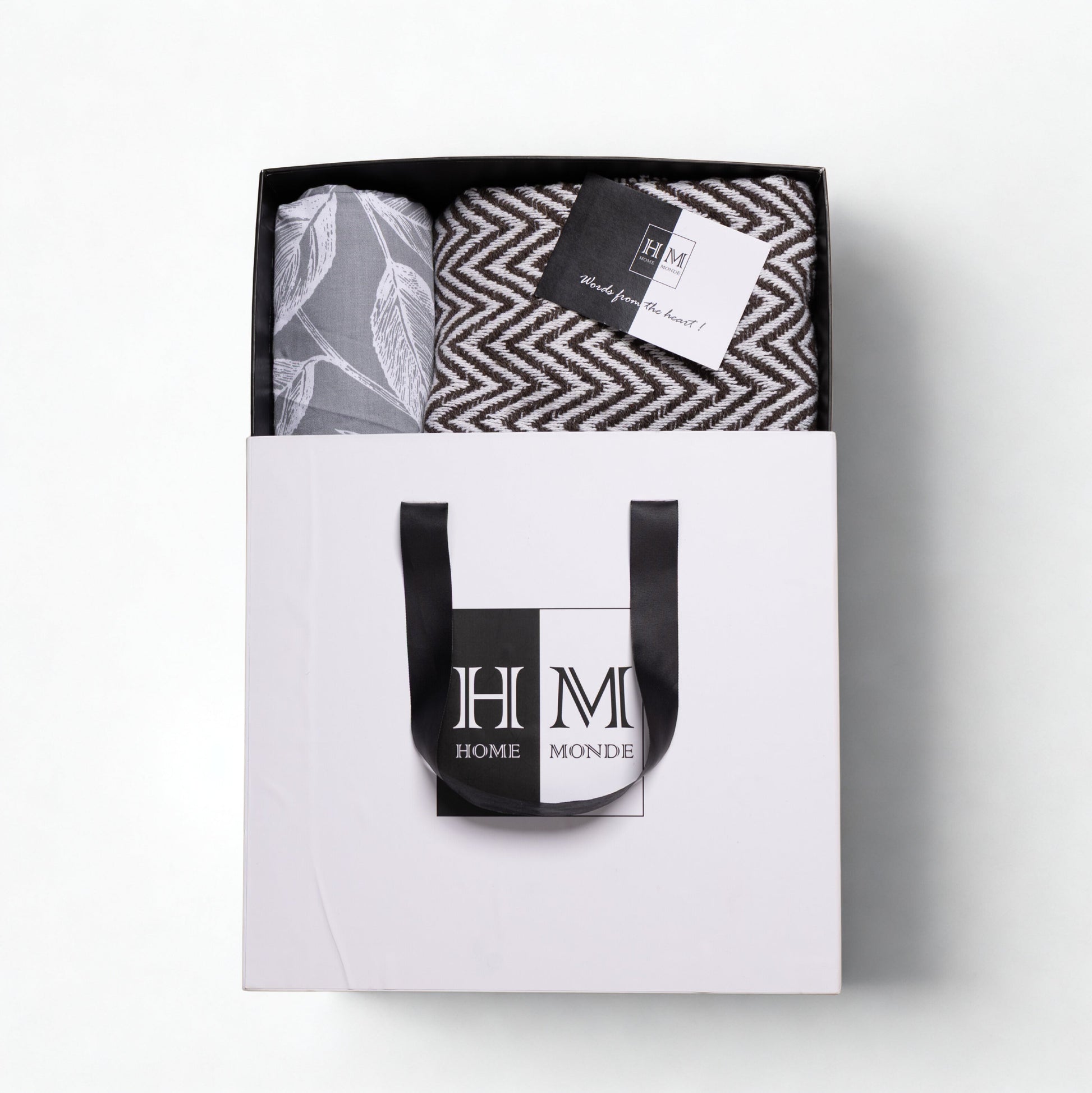 Premium Bedsheet & Throw Combo Set | Gift-Ready Box-1