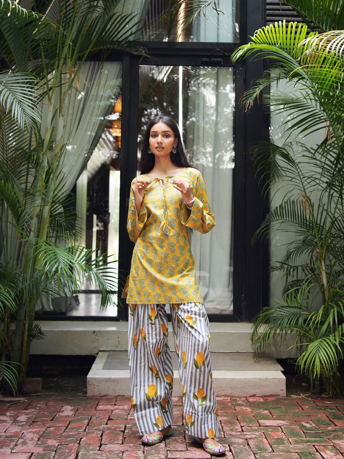 Jiya Farshi Two Piece Cotton Set for Women