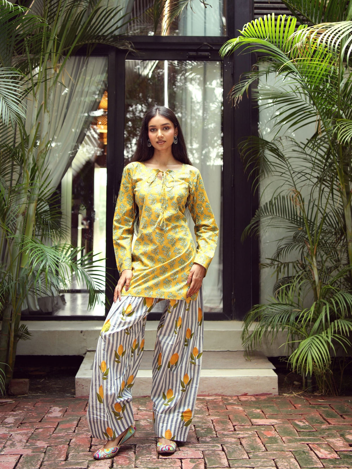 Jiya Farshi Two Piece Cotton Set for Women