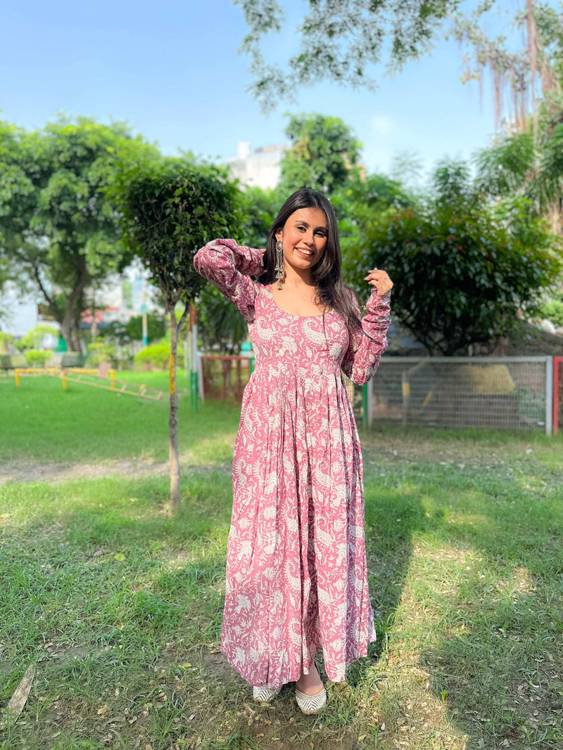 Pink Paisley Kameez