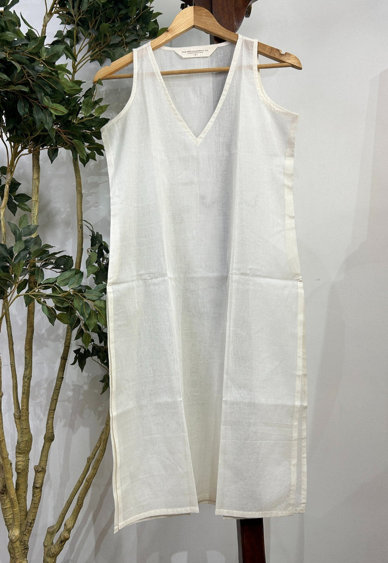 Solid Mul Cotton Straight Slip