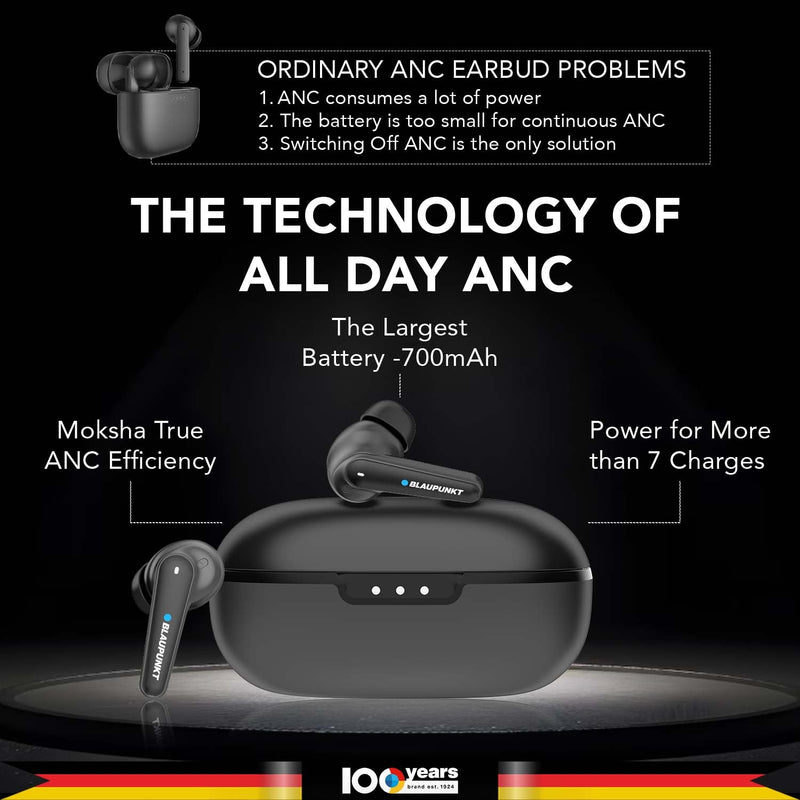 BTW300 Xtreme Moksha Maxbuds TRUE ANC Wireless Earbuds (Black)-2