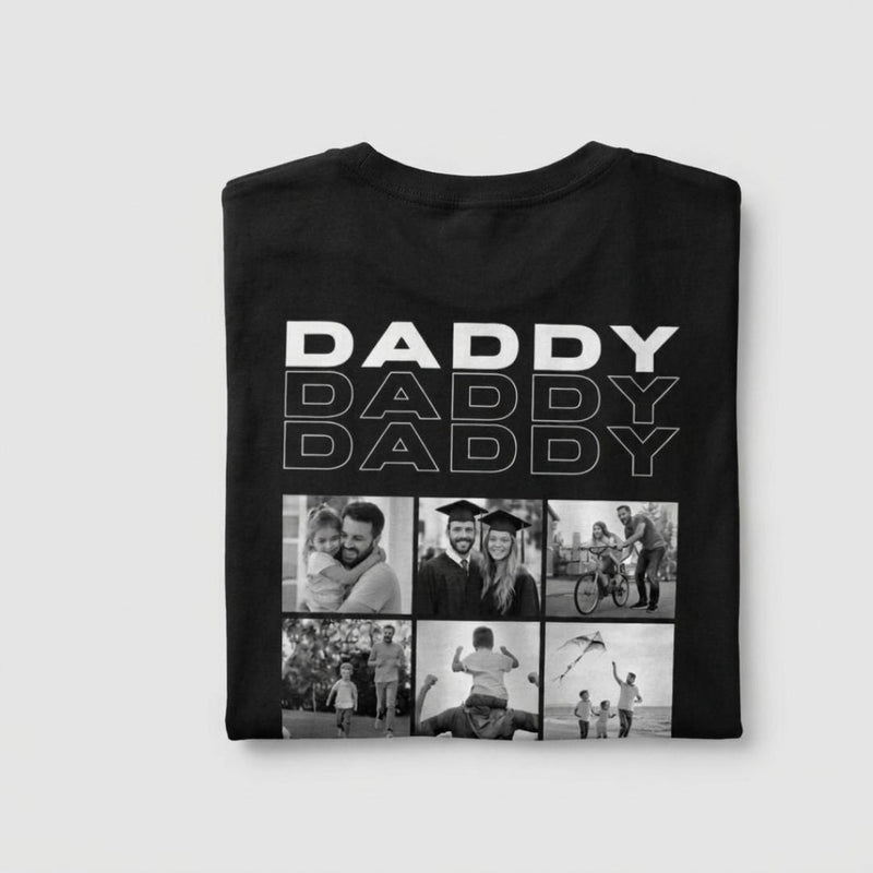 Personalized Photo Collage T-Shirt – Papa, Daddy, Mummy or Any Name-3