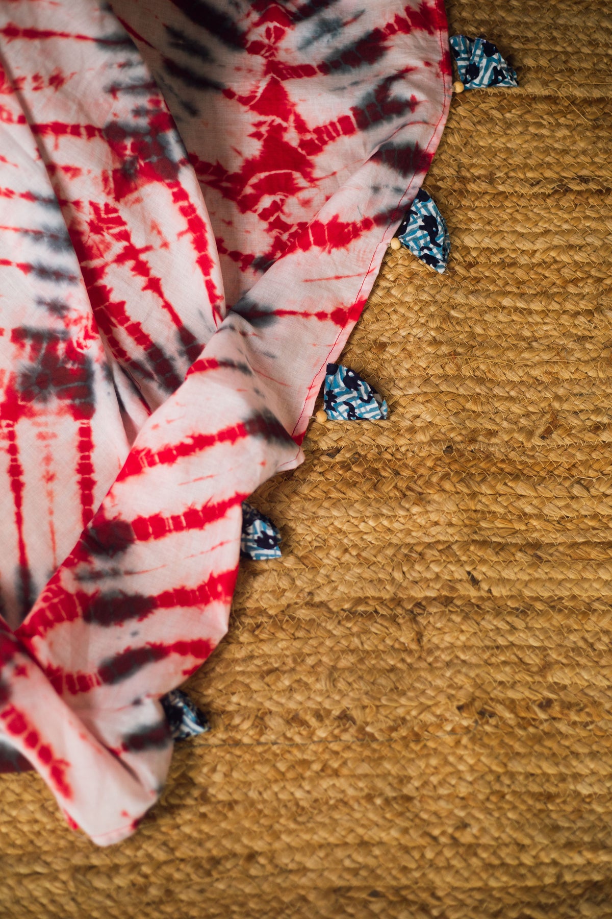 Cotton Mul Tie Dye Saree Laal Ishq-9