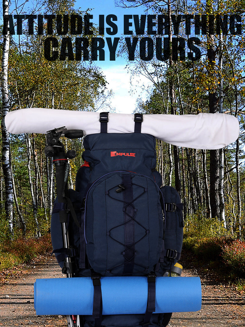 95 Litres Impulses Impulse Captain Blue Trekking bag-9