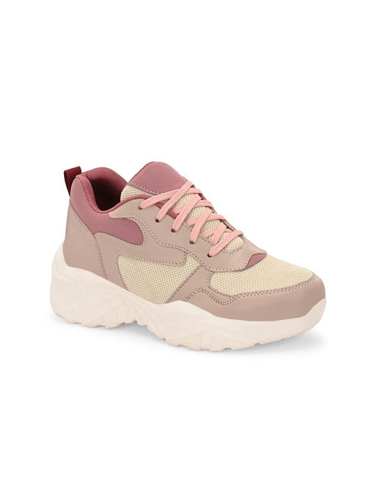 El Paso Women Colourblocked Round Toe Lightweight Sneakers