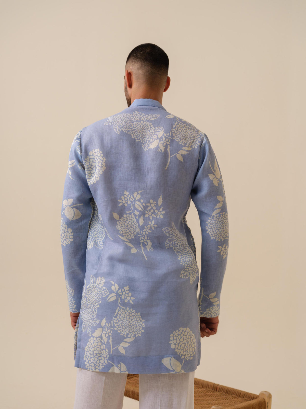 Desi Munda — Men's Khadi Linen Kurta with Zipper | Printed Ethnic Wear India | Kurtaloom
