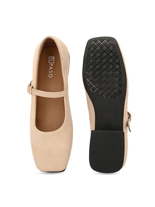 El Paso Women Open Toe Flats with Bows-4