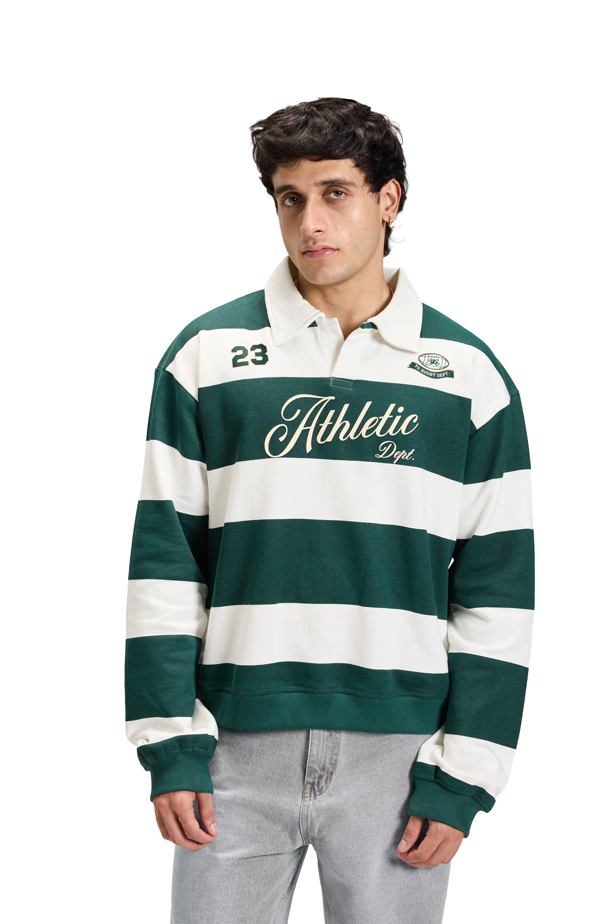 ATHLETIC STRIPED SWEATSHIRT
