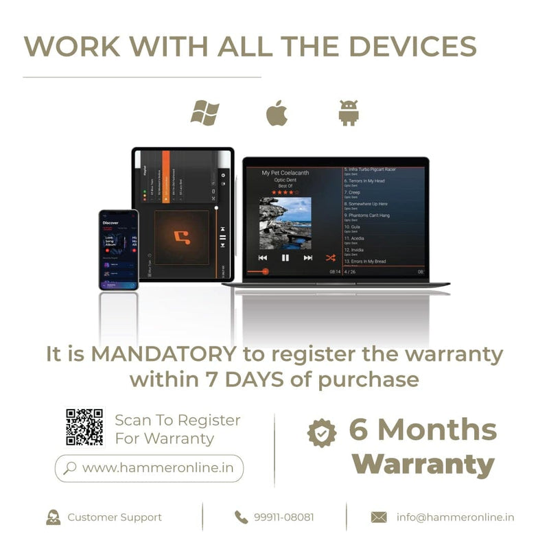 Hammer Bash 2.0  with 6 months warranty