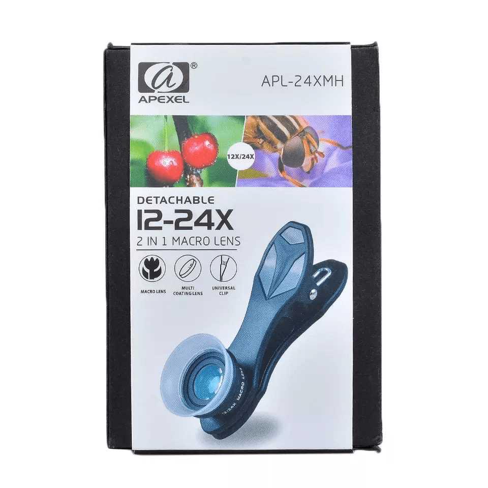 [Preorder] Apexel 2in1 12x/24x Super Macro Mobile Lens engape23 Macro - APEXEL INDIA - Mobile Lens - Mobile Camera Lens - Cellphone Accessories - Phone Lens - Smartphone Lens