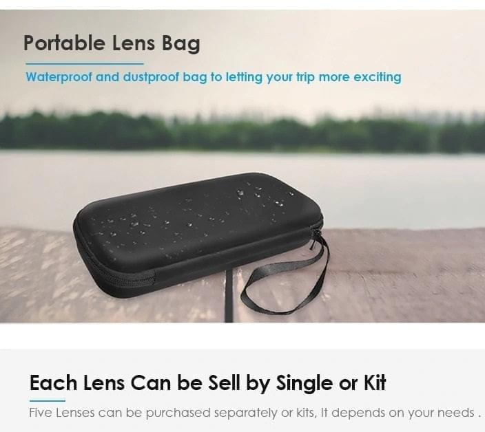[Preorder] Apexel 5in1 Professional HD Phone Camera Lens Combo Lens Best Lenses Combo engpre22 engpre51 Fisheye Macro Wide Angle Zoom - APEXEL INDIA - Mobile Lens - Mobile Camera Lens - Cellphone Accessories - Phone Lens - Smartphone Lens