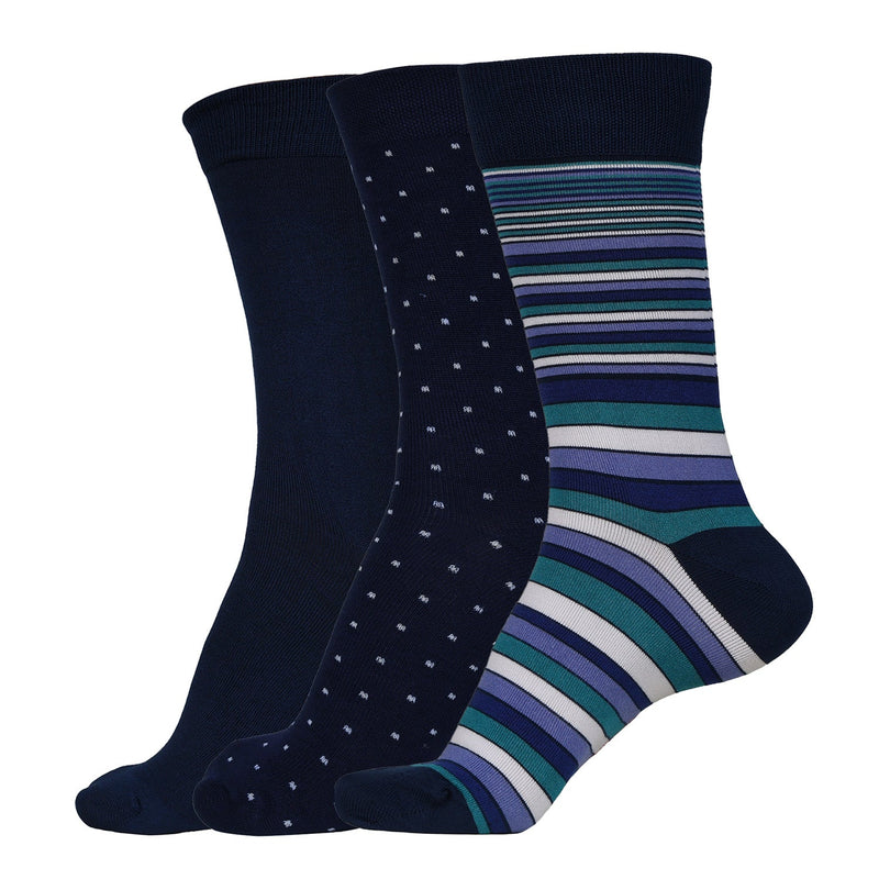 Naturefab Men's Bamboo Full Length socks Combo-14 (Pack of 3)-1