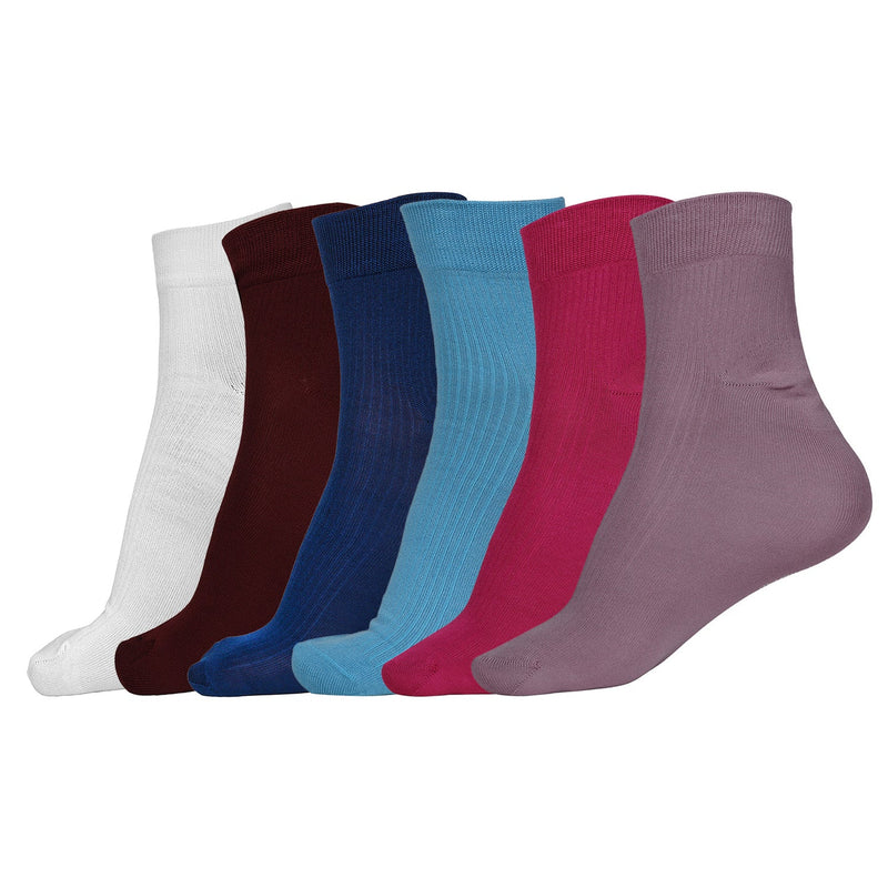 Naturefab Men's Bamboo Ankle Length socks Combo-6 (Pack of 6)-1