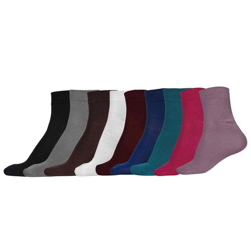 Naturefab Men's Bamboo Ankle Length socks Combo-3 (Pack of 9)-1