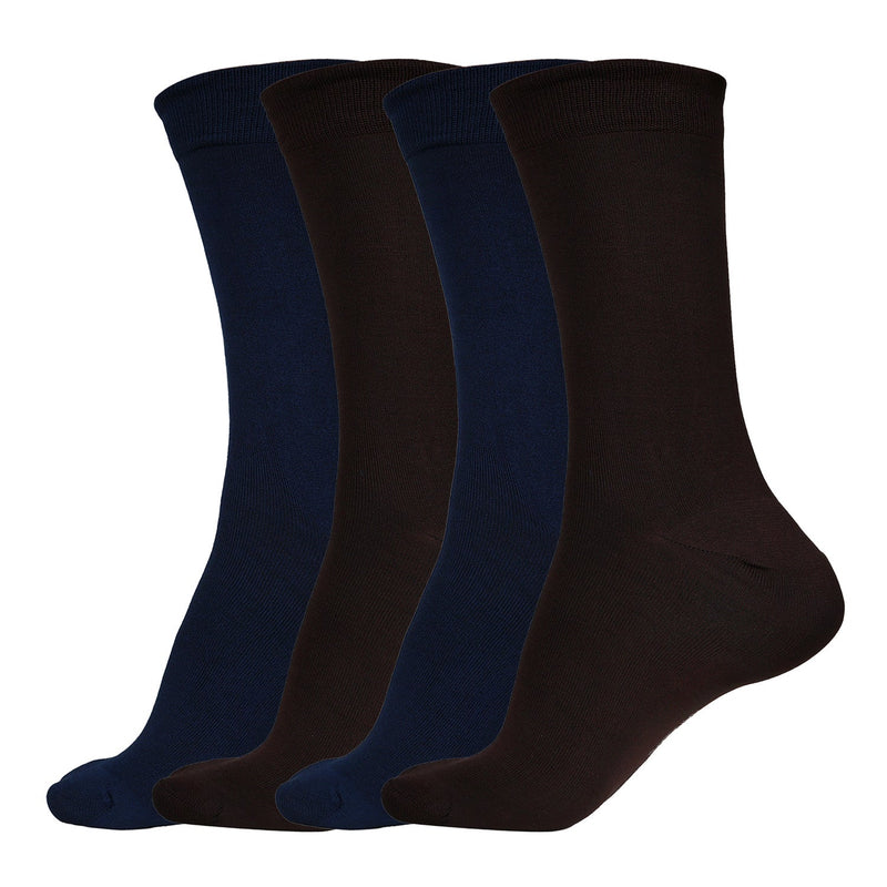 Naturefab Men's Bamboo Full Length socks Combo-5 (Pack of 4)-1