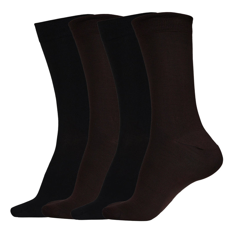 Naturefab Men's Bamboo Full Length socks Combo-2 (Pack of 4)-1