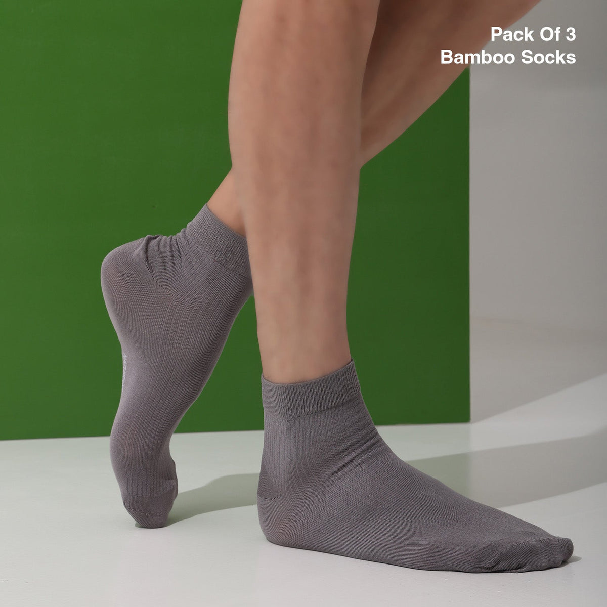 Naturefab Men's Bamboo Ankle Length socks Combo-4 (Pack of 3)-2