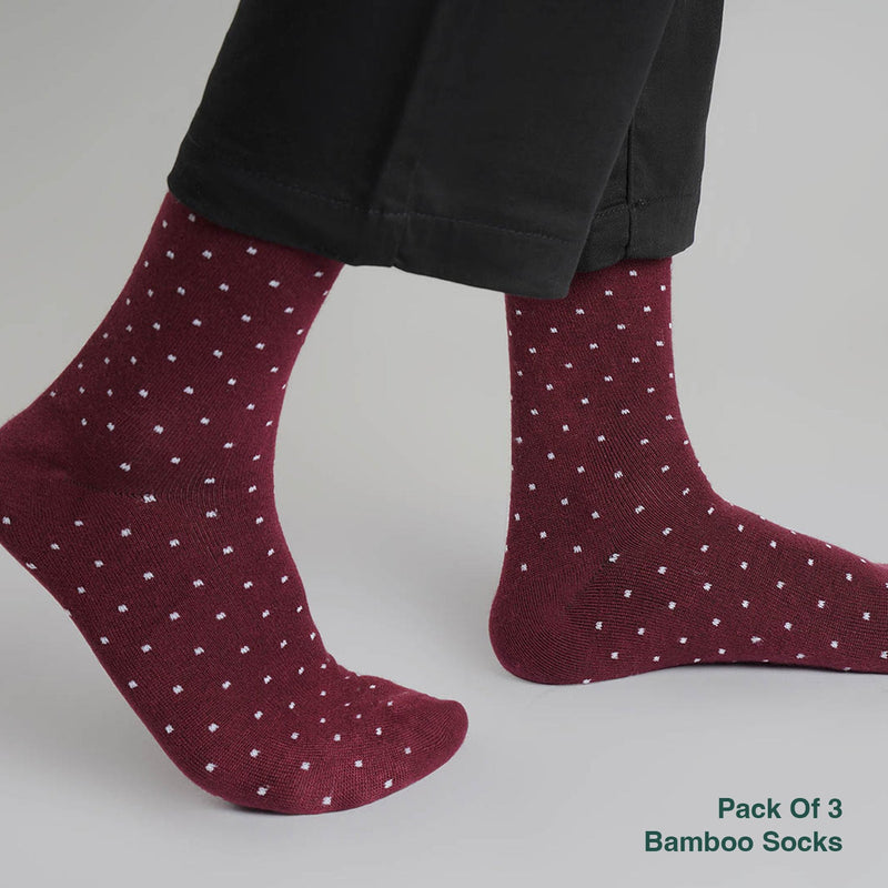 Naturefab Men's Bamboo Full Length socks Combo-7 (Pack of 3)-2