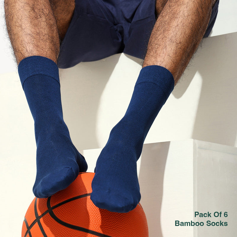 Naturefab Men's Bamboo Full Length socks Combo-4 (Pack of 6)-2