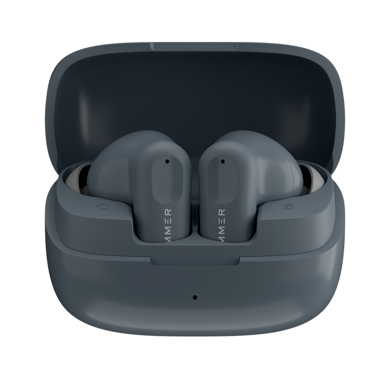 HAMMER Airflow Go Earbuds with 80H Playtime, 13mm Titanium Driver, 40ms Gaming Mode (Grey)-3