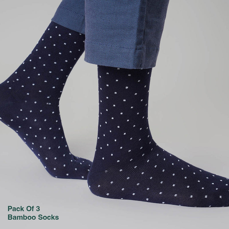 Naturefab Men's Bamboo Full Length socks Combo-3 (Pack of 3)-4