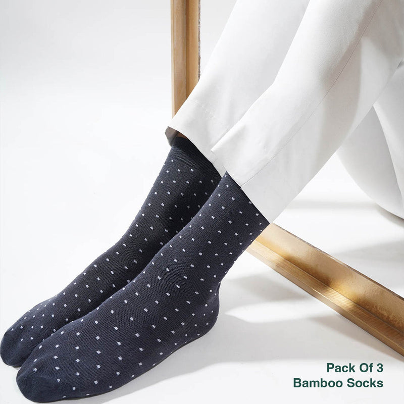 Naturefab Men's Bamboo Full Length socks Combo-5 (Pack of 3)-4