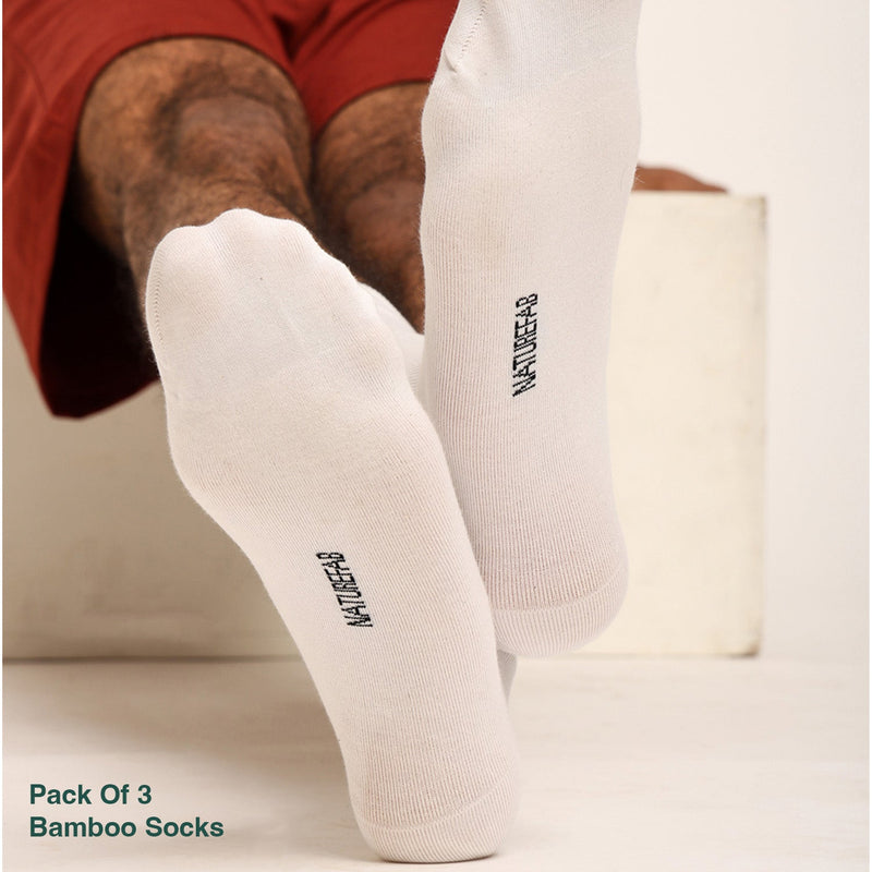 Naturefab Men's Bamboo Full Length socks Combo-8 (Pack of 3)-4