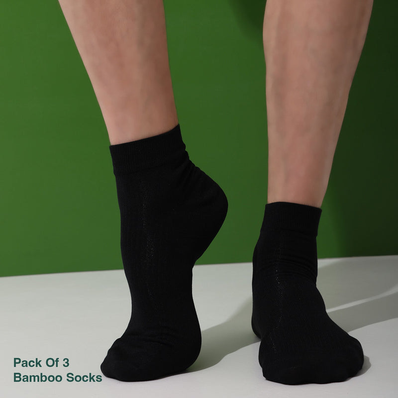 Naturefab Men's Bamboo Ankle Length socks Combo-8 (Pack of 3)-4