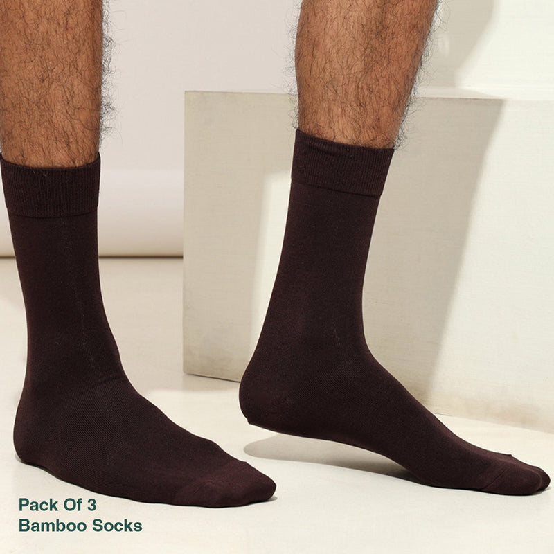 Naturefab Men's Bamboo Full Length socks Combo-10 (Pack of 3)-4