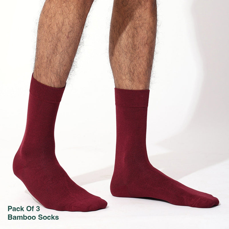 Naturefab Men's Bamboo Full Length socks Combo-6 (Pack of 3)-4