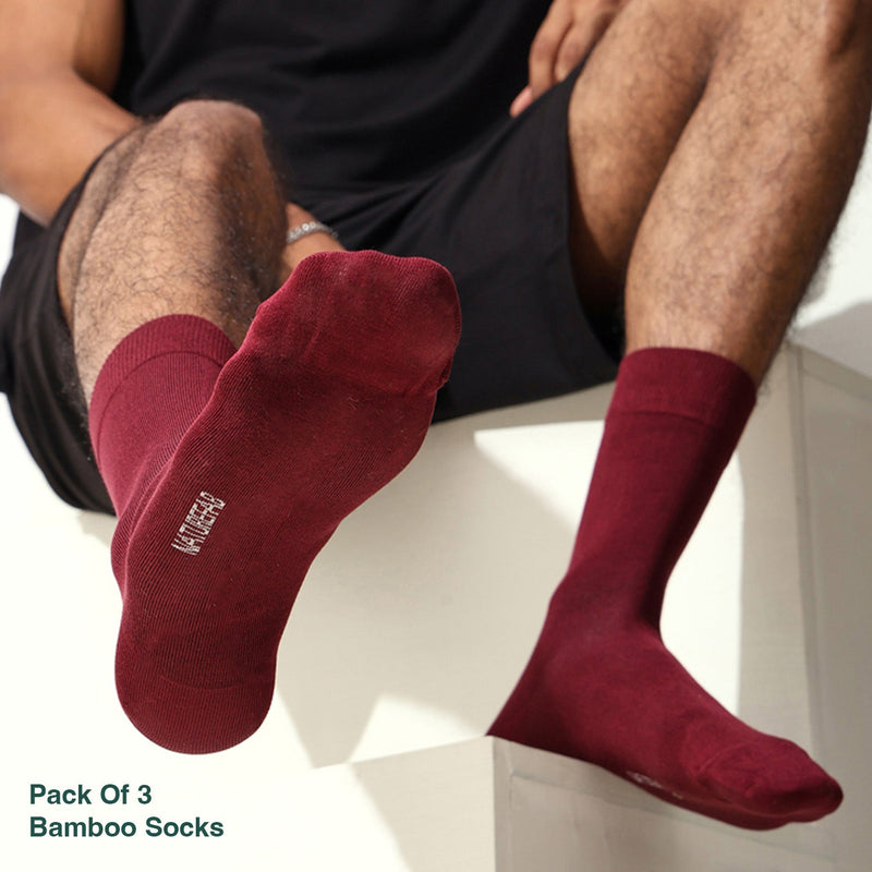 Naturefab Men's Bamboo Full Length socks Combo-11 (Pack of 3)-4