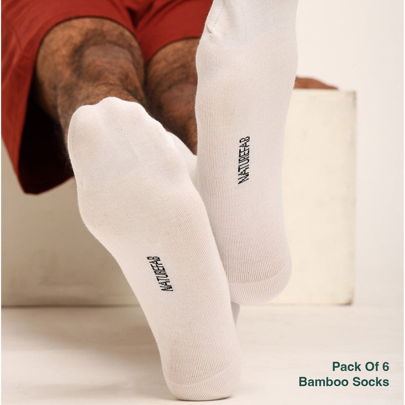 Naturefab Men's Bamboo Full Length socks Combo-2 (Pack of 6)-5